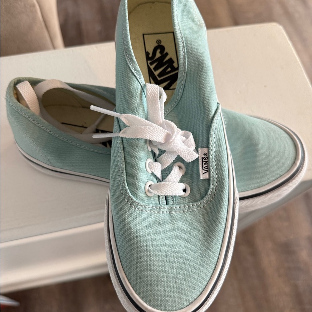 NEW Aqua Blue Vans